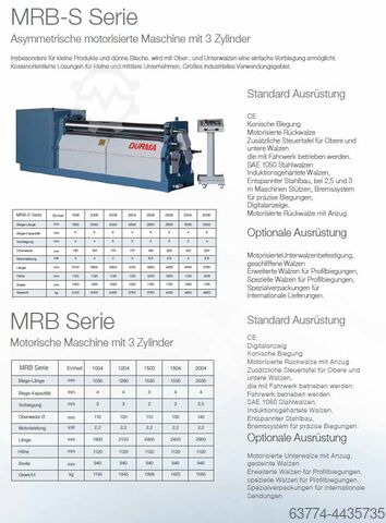 Savijanje mašina DURMA MRB und MRB-S Serie