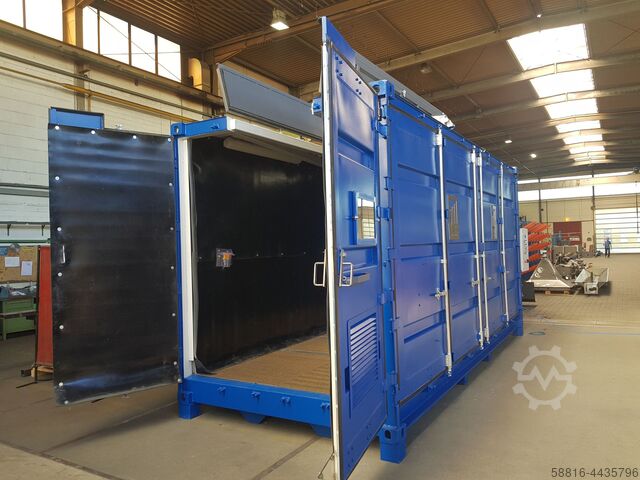 Straalcontainer met kraanklep, straalinstallaties Oliver Fritz GmbH & Co. KG