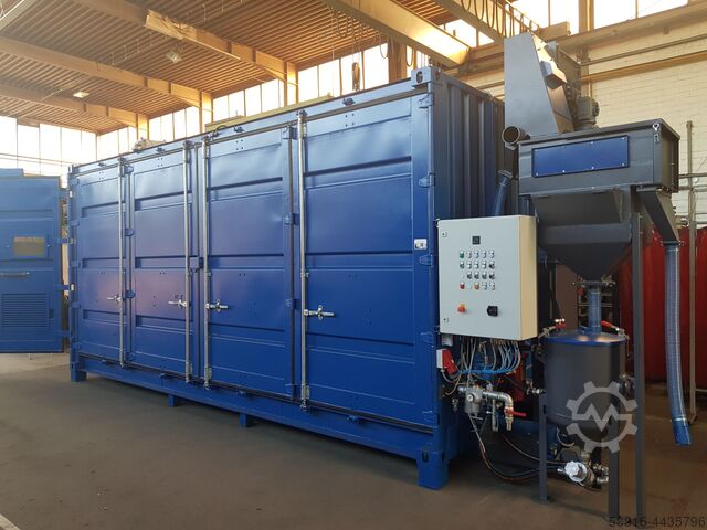 Straalcontainer met kraanklep, straalinstallaties Oliver Fritz GmbH & Co. KG
