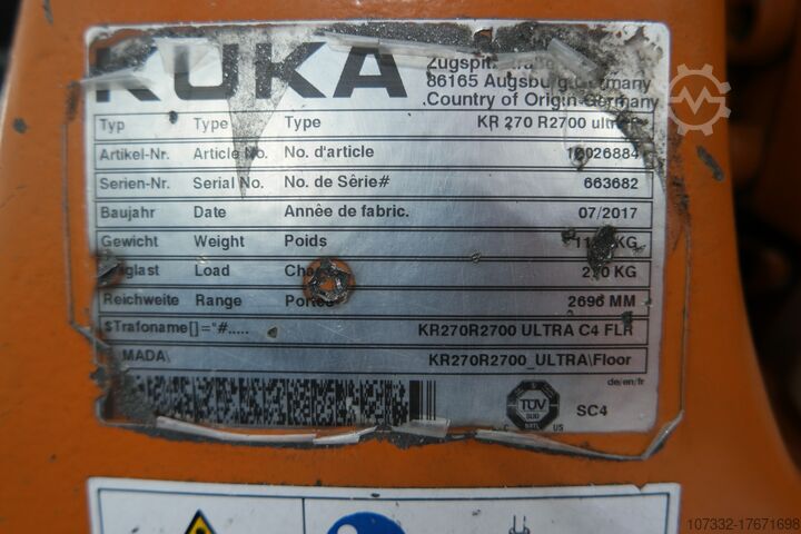 Industrielle robotter KUKA KR 270 R2700 ultra F