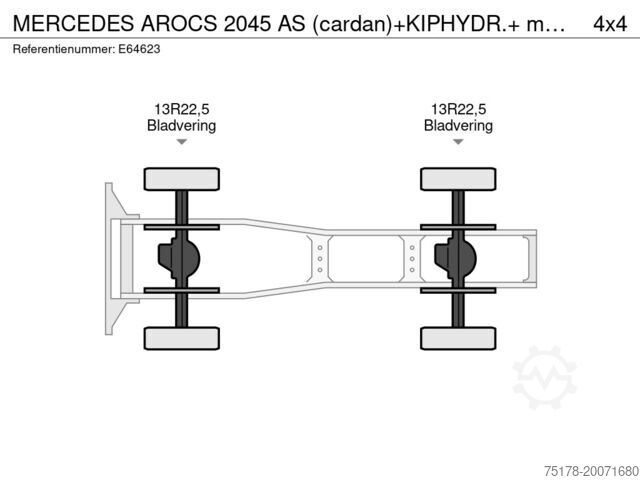 Standaard-SZM Mercedes-Benz AROCS 2045 AS (cardan)+KIPHYDR.+ manual
