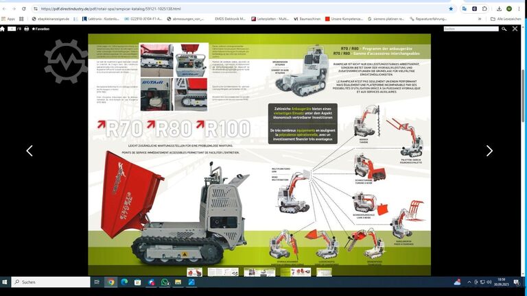 άλλο  Rampicar ROTAIR R70AE Raupendumper  Geräteträger