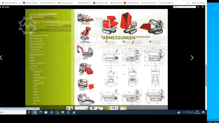 άλλο  Rampicar ROTAIR R70AE Raupendumper  Geräteträger