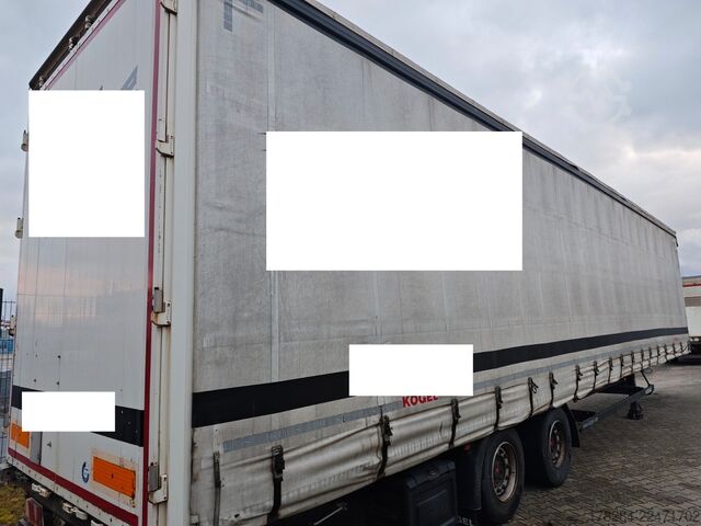 Ανοιχτό ημιρυμουλκούμενο με μουσαμά KÖGEL Mega Liner S 18 SAF-Achsen hydraulisches Hubdach