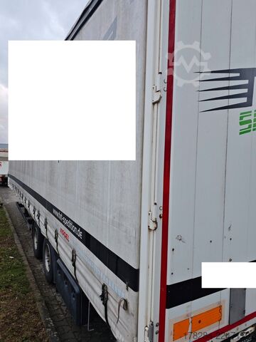 Ανοιχτό ημιρυμουλκούμενο με μουσαμά KÖGEL Mega Liner S 18 SAF-Achsen hydraulisches Hubdach