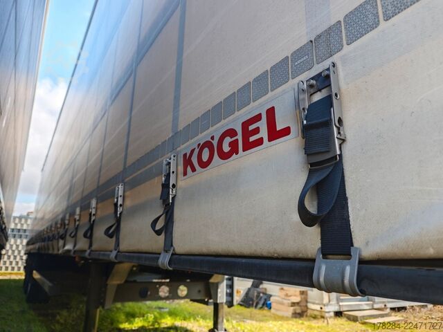 Semi-remorque bâchée KÖGEL MEGA Hubdach, Vario FIX, 1. Liftachse