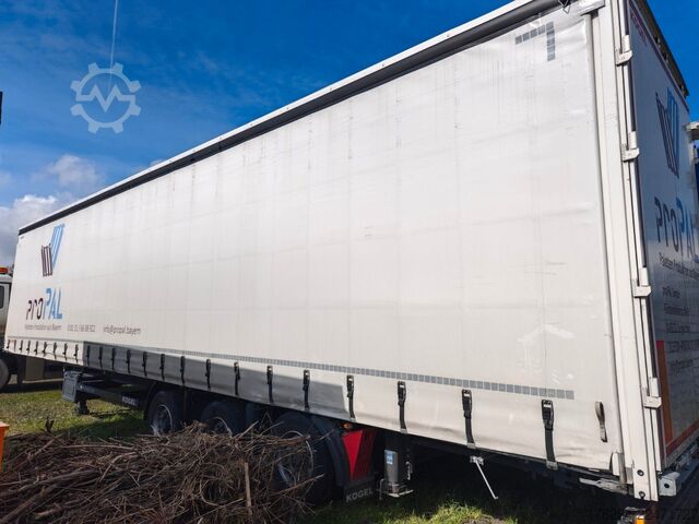 Semi-remorque bâchée KÖGEL MEGA Hubdach, Vario FIX, 1. Liftachse