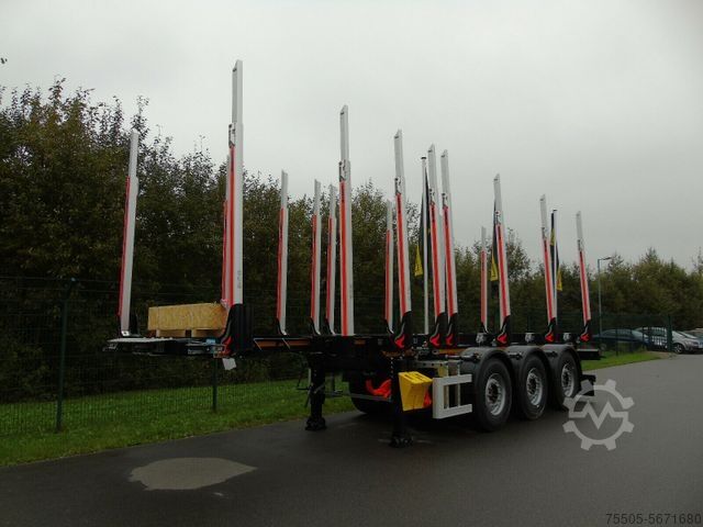 Semirremolque de troncos DOLL 3-Achs-Sattelauflieger LOGO 14XL