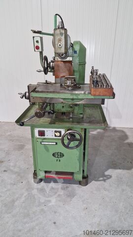 3x Aciera F3 konventionell fräsmaskin Aciera f3