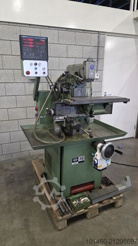 3x Aciera F3 konventionell fräsmaskin Aciera f3