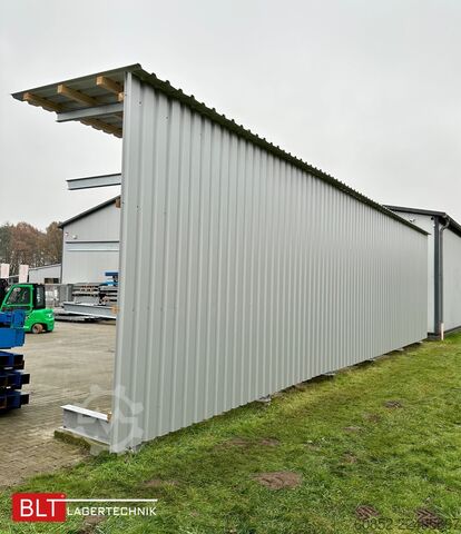 Rayonnage en porte-à-faux Kragarmregal mit Dach & Rückwand H:400cm Fuß + 3 Ebenen