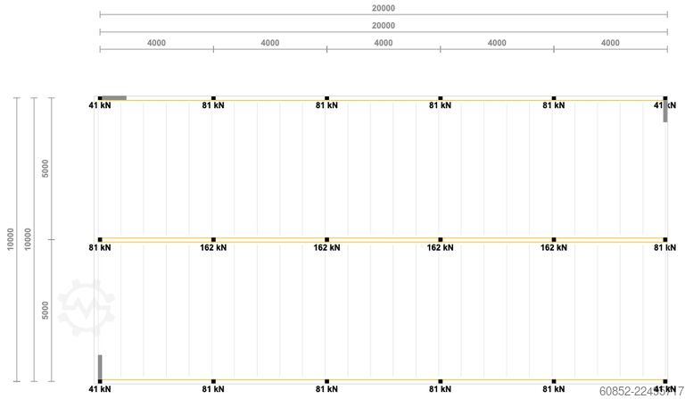 Plateforme de stockage 10x20m Lagerbühne , Belastung : 500kg/qm Unterkante: 2,5m ,ca. 200qm Systembühne