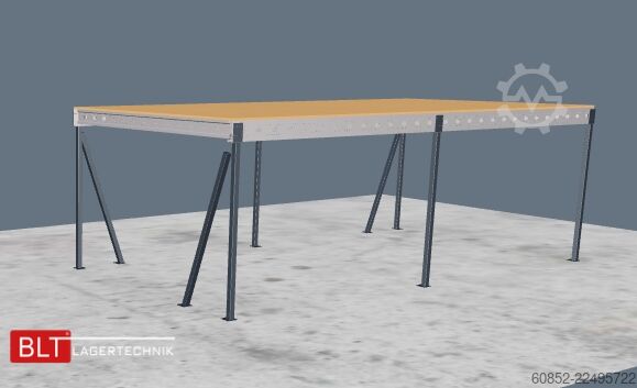 Plateforme de stockage 5x10m Lagerbühne , Belastung : 500kg/qm Unterkante: 3m ,ca. 50qm , Systembühne