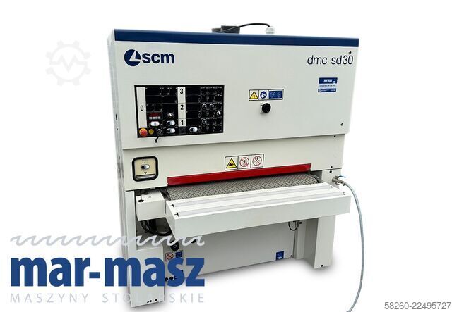 Ponceuse à large bande avec cylindre métallique SCM DMC30 RCS 110  2 agregaty, stan idealny