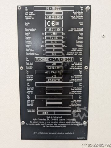 μηχάνημα συρματερης διαβρώσεως CHARMILLES Robofil 440 CCS