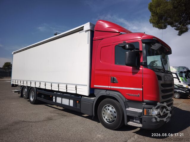 φορτηγό πλατφόρμα με μουσαμά SCANIA 26.450 G 6X2 EURO 6