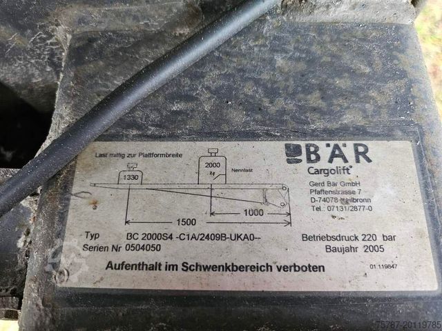 Kühlauflieger SCHMITZ CARGOBULL City Tiefkühler, Carrier Maxima 1300