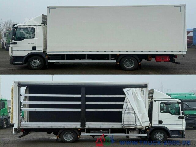 Transporter mit Koffer MAN TGL 8.190 Koffer - Schiebeplane rechts