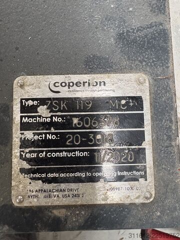 μηχάνημα επεξεργασίας σιτηρών Coperion extruder zsk 119 mc +