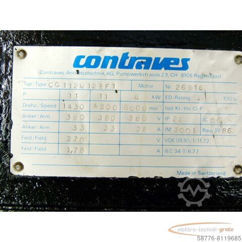 Unità di controllo Contraves CG 112M 12 BF1 Motor