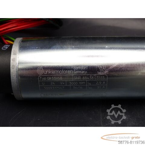 Jednostka sterująca Dunkermotoren GR 53X58 = 24 V + Getriebe PLG 52 + Geber ME52-12  !