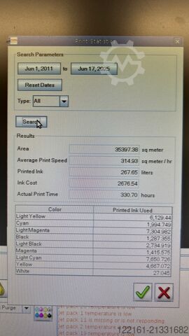 Digitális nyomdagép Vutek GS 5000R under efi fullservice