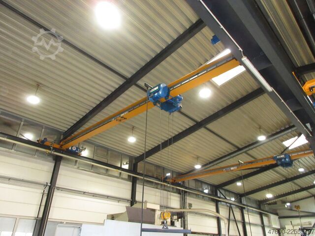 Kraanhimmel kraan halkraan spoor 9485 mm ABUS Hallenkran Brückenkran Kran ELV 3,2 NL 3200Kg Portalkran Kran 9485mm Hub 6m