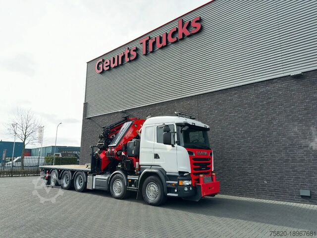Vrachtwagen met kraan Scania R520 V8 10X4 TRIDEM + F1650RA.2.28 + JIB L816 K...