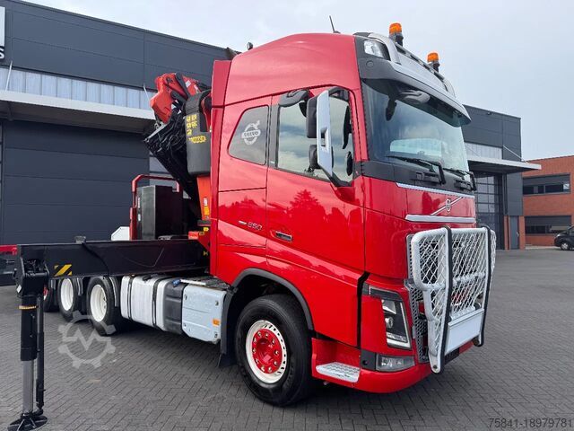 Vrachtwagen met kraan Volvo FH 16.650 8x4 Palfinger PK 42002-SH E + JIB PJ ...