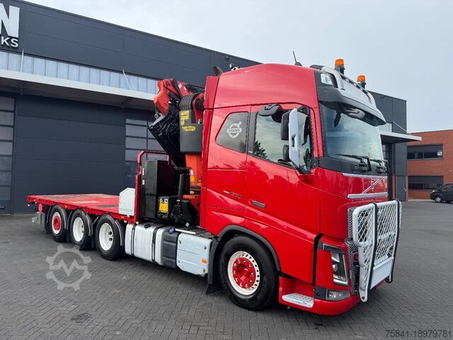 Vrachtwagen met kraan Volvo FH 16.650 8x4 Palfinger PK 42002-SH E + JIB PJ ...