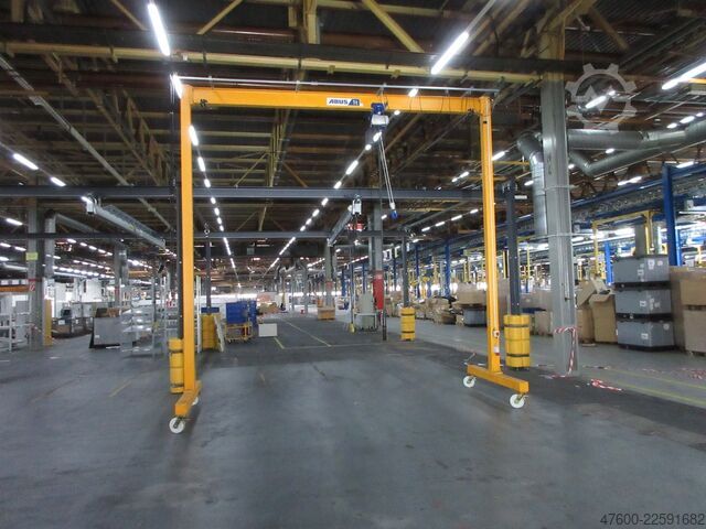 γερανογέφυρα με βραχίονα Abus LPK Portalkran Hallenkran Bockkran 4,8x5m 1000Kg 1t Abus Kettenzug rollbar