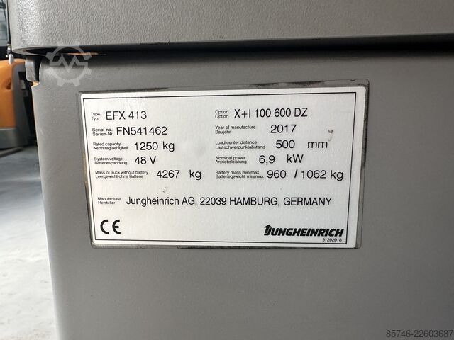 EFX 413 X + i * with wire guidance!! Triplex FFL!! JUNGHEINRICH EFX 413 X + i *with Wire Guidance !! Triplex FFL !!