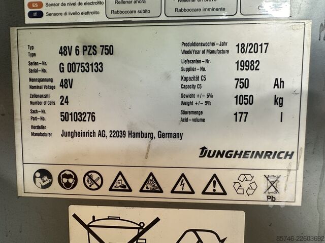 EFX 413 X + i * with wire guidance!! Triplex FFL!! JUNGHEINRICH EFX 413 X + i * with Wire Guidance !! Triplex FFL !!