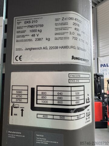 EKS 210 - Wire Guidance!! PSA!! DOUBLE steering!! Triplex FFL JUNGHEINRICH EKS 210 - Wire Guidance !! PSA !! DOUBLE steering !! Triplex FFL