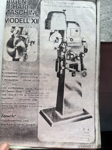 Afiladora para sierras de cinta y discos CrV Maschinenbau und Werkzeugdienst GmbH MODELL XII