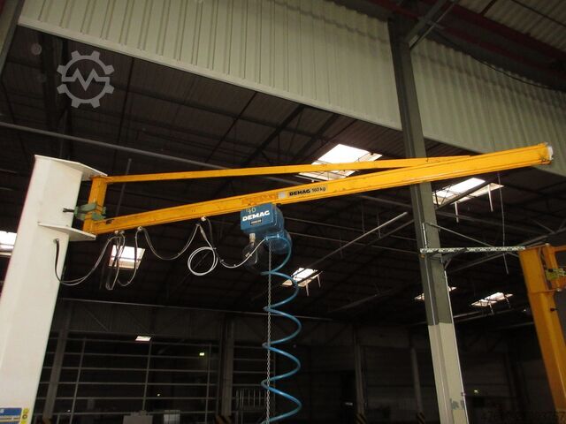 Svängkran Demag KBK Kran Drehkran Hallenkran L 3m Demag KBK1 250Kg + Demag DK Kettenzug