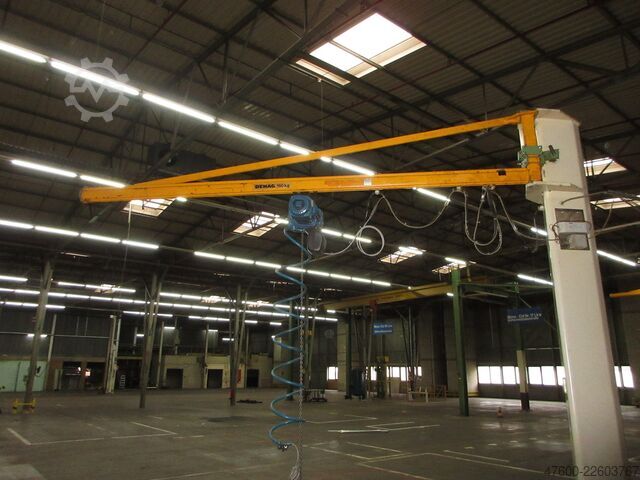 Svängkran Demag KBK Kran Drehkran Hallenkran L 3m Demag KBK1 250Kg + Demag DK Kettenzug