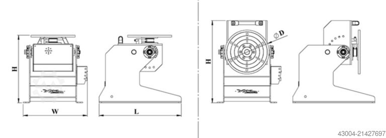 Table de soudage rotative - ronde YKS YKSPOZ 500