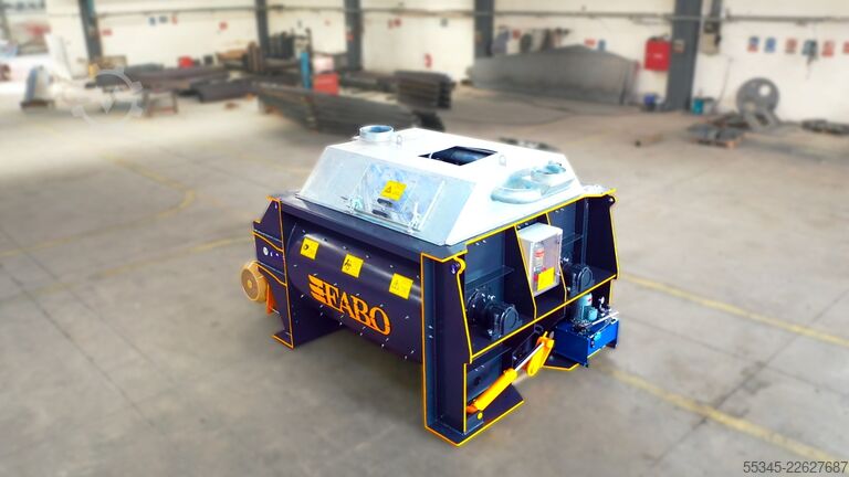 Usina de concreto móvel FABO Mobile Concrete Batching Plant 60 m3/h Mobile Concrete Batching Plant