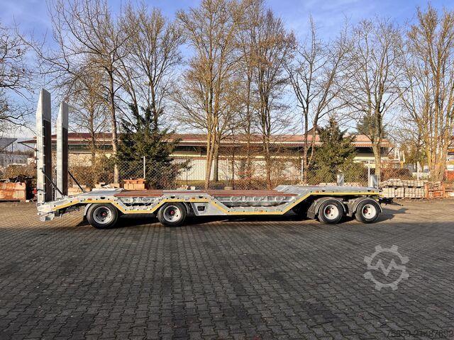 Lavtloader trailer Möslein T 4 VB H1 R  neuer 4 Achs Tieflader + Radmulden