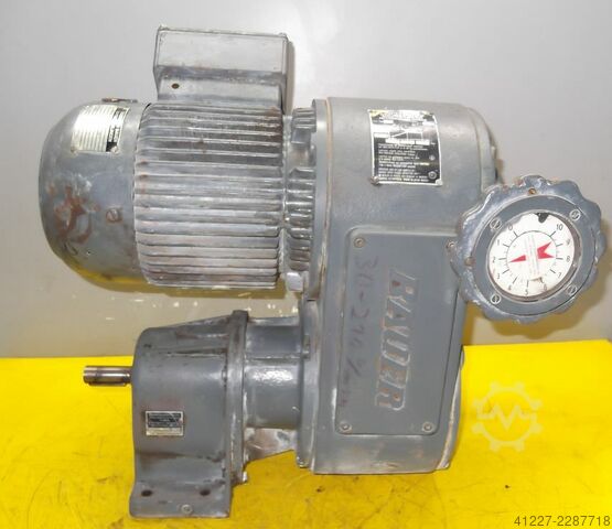 Instelbare tandwielmotor 0,75 kW 30-210 tpm Bauer DK94V10/216