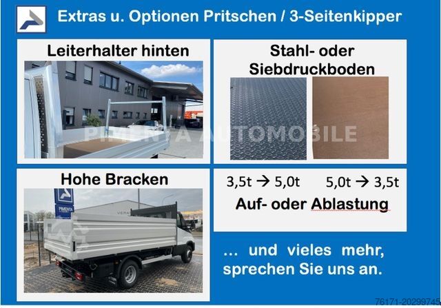 Billenőplatós furgon IVECO Daily 50C18H 3,5to 3S-ALU-KIPPER DIFF AHK