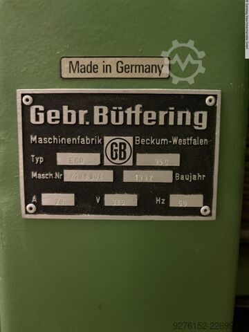 Geniş bant zımpara makinesi BÜTFERING ECO 950
