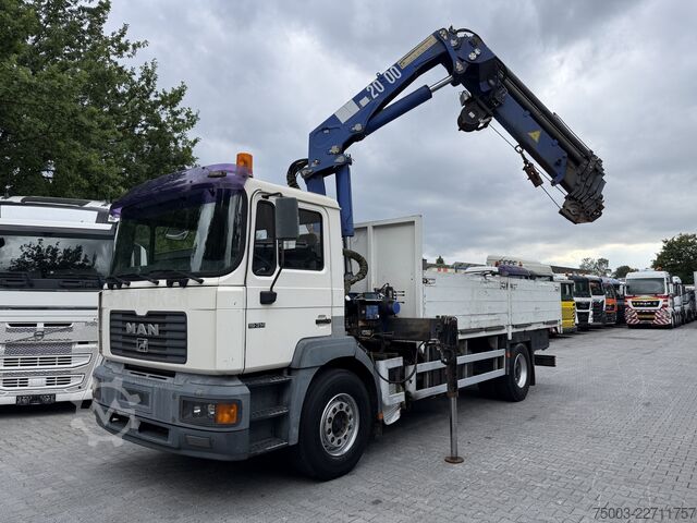Grue montée sur camion MAN F2000 19.314 Kran HMF 2000 bis 23 Meter