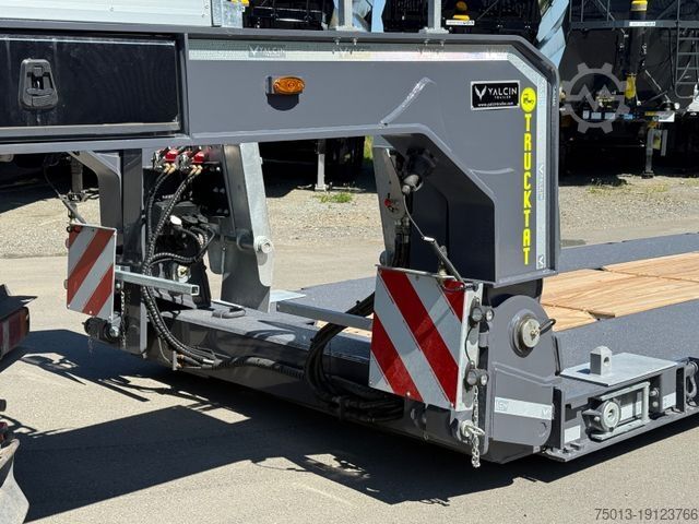 Tieflader-Sattelauflieger Zwangslenkung TRIDEC, Teleskopierbar