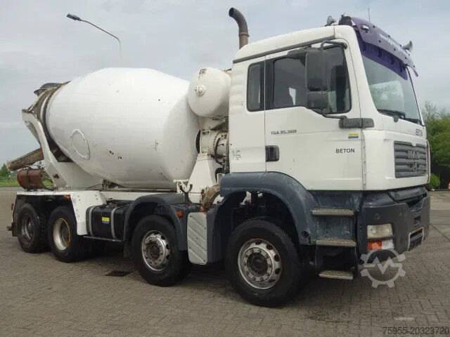 Blender MAN TGA 35.360 8X4 MIXER STEEL SPRINGS BIG AXELS MA...