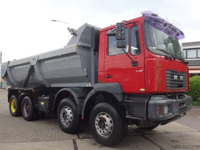 Tipper MAN FE 410 8x4 kipper,manual feulpomp,steel kipper