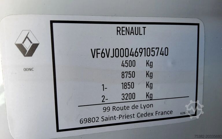 BE-SZM Renault Master 165 PK BE TREKKER OP VOORRAAD - EURO 6 -...