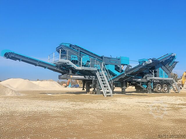 Breekinstallatie/mobiele breekinstallatie Constmach Mobile Crushing Plant Mobile Vertical Shaft Impact Crusher V70