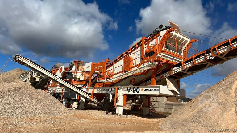 Equipamento de britagem/planta de britagem móvel Constmach Mobile Crushing Plant Mobile Vertical Impact Crushing Plant